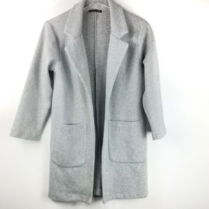 Zara Long Cardigan Jacket - Gray